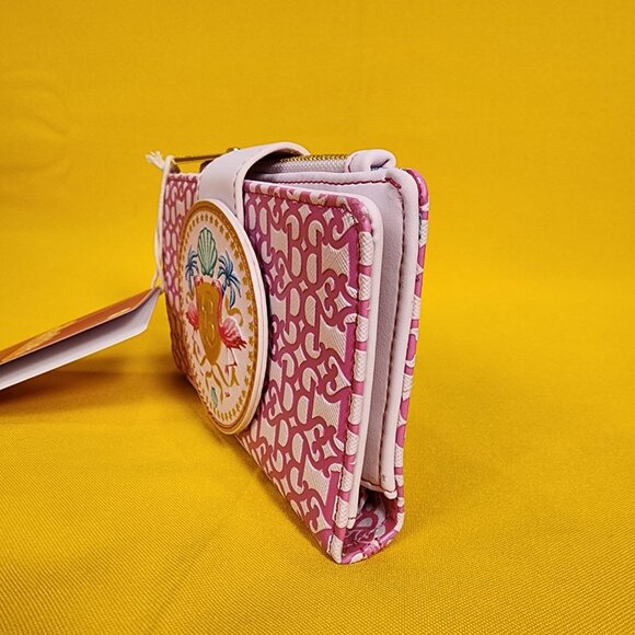 Loungefly Barbie Movie Logo Pink Flamingo Flap Wallet NEW - Picture 6 of 14